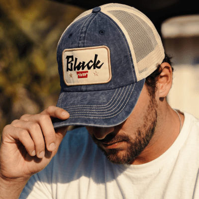 Czapka z daszkiem - Black River Toledo Washed Trucker (granatowy/kremowy)