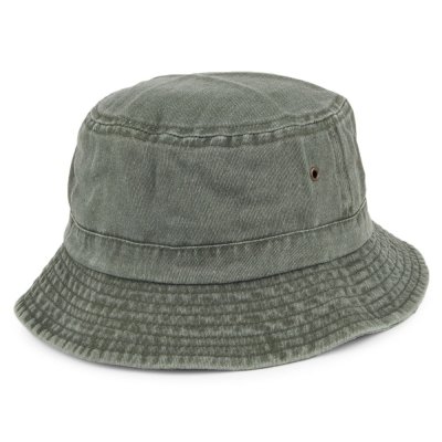 Kapelusze - Cotton Bucket Hat (oliwkowy)