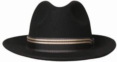 Kapelusze - Gårda Montefalco Fedora Wool Hat (czarny)