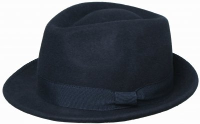 Kapelusze - Gårda Padua Trilby Wool Hat (ciemnoniebieski)