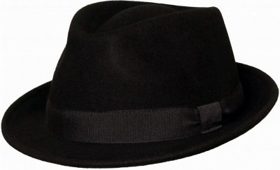 Kapelusze - Gårda Padua Trilby Wool Hat (czarny)