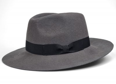 Kapelusze - Gårda Raglan Fedora (szary)