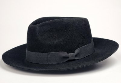 Kapelusze - Gårda Raglan Fedora (czarny)