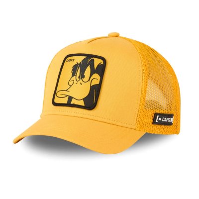 Czapka z daszkiem - Capslab Looney Tunes Daffy Duck DUF1 Trucker (żółty)