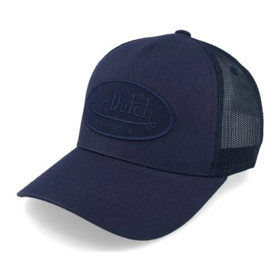 Czapka z daszkiem - Von Dutch Oval Patch Trucker (granatowy)