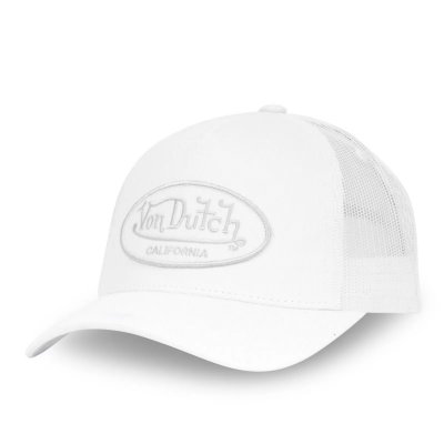 Czapka z daszkiem - Von Dutch Oval Patch Trucker (biały)