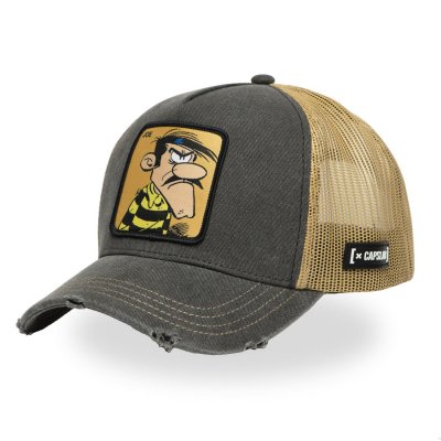 Czapka z daszkiem - Capslab Lucky Luke Joe Trucker (szary/beżowy)