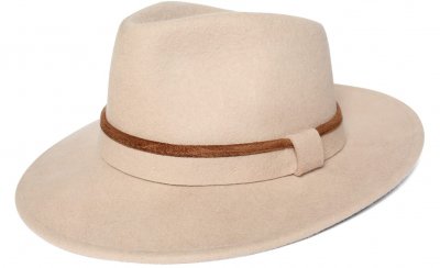 Kapelusze - Gårda Taganana Fedora (light mocca)