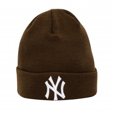 Czapka - New Era New York Yankees Cuff Knit (Brązowy)