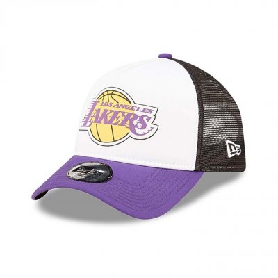 Czapka - New Era Los Angeles Lakers A-Frame Trucker Cap (bez)
