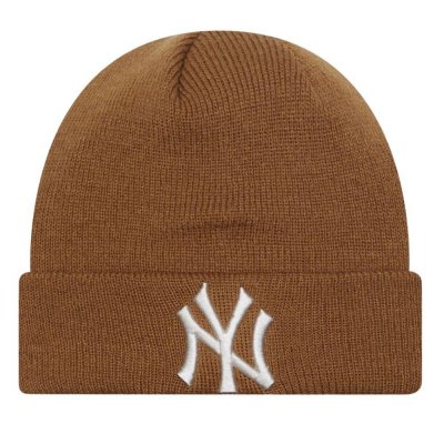 czapki dla dzieci - New Era New York Yankees Cuff Beanie (brązowy)