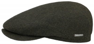Kaszkiet - Stetson Belfast Woolrich Herringbone Flat cap (zielony)