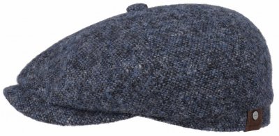 Kaszkiet - Stetson Hatteras Donegal Wool Tweed (niebieski)