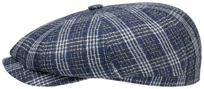 Kaszkiet - Stetson Driver Cap Linen/cotton (niebieski-multi)