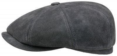 Kaszkiet - Stetson Hatteras Calf Split Leather (szary)