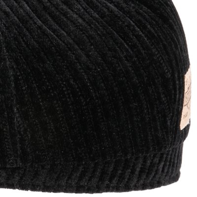 Kaszkiet - Stetson Hatteras Corduroy Jersey Newsboy Cap (czarny)