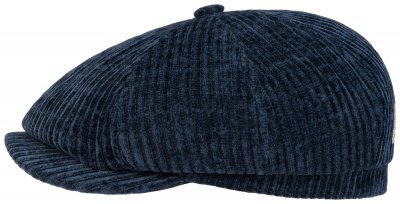 Kaszkiet - Stetson Hatteras Corduroy Jersey Newsboy Cap (niebieski)