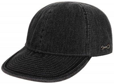 Caps - Stetson Engineer Cap Denim Garage Theme (czarny)