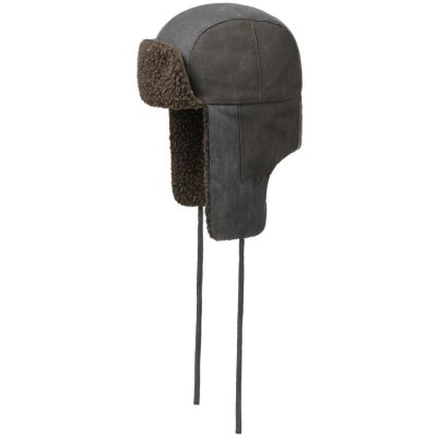 Trapper hat - Stetson Bomber Aviator Hat (brązowy)