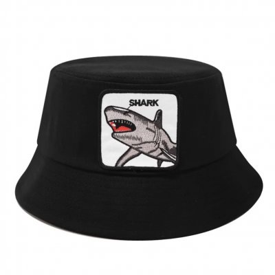 Kapelusze - Gårda Shark Bucket Hat (czarny)
