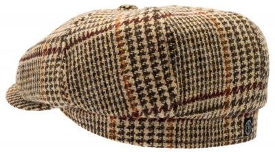 Kaszkiet - CTH Ericson Glen Check Harris Tweed (beżowy)