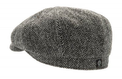 Kaszkiet - CTH Ericson Alan Sr. Harris Tweed (czarny)