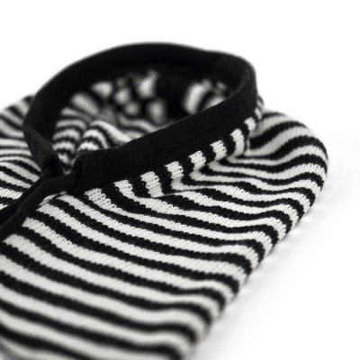 Kominiarka - Gårda Valloire Striped Wool Mix Balaclava (czarny/biały)