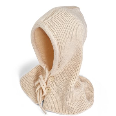 Kominiarka - Gårda Ranua Knitted Balaclava (krem)