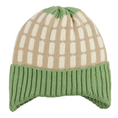 czapki dla dzieci - Gårda Lönneberga Beanie (beżowy/zielony)