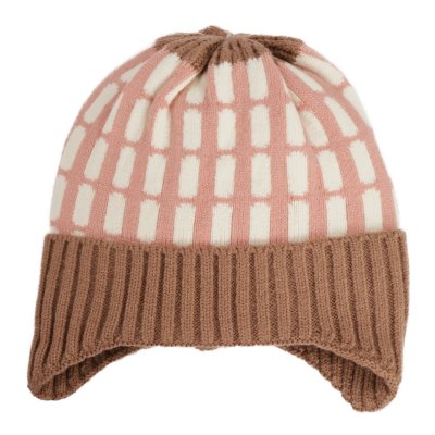 czapki dla dzieci - Gårda Lönneberga Beanie (różowy/brązowy)