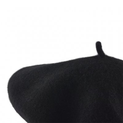 Berety - Gårda Annecy Wool Beret (czarny)