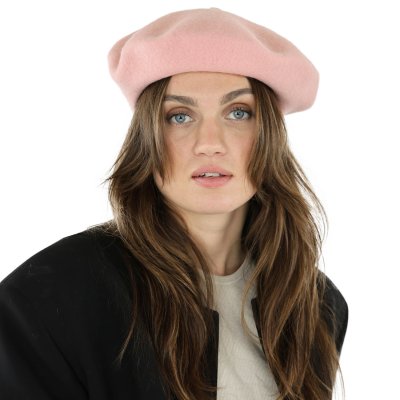 Berety - Gårda Annecy Wool Beret (blady róż)