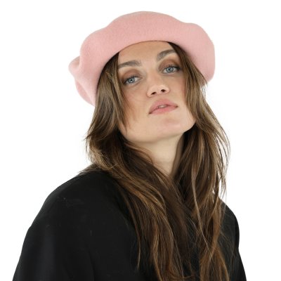 Berety - Gårda Annecy Wool Beret (blady róż)