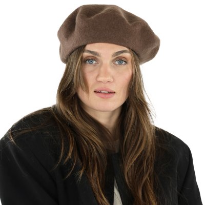Berety - Gårda Annecy Wool Beret (kawa)