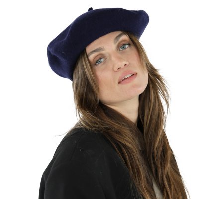 Berety - Gårda Annecy Wool Beret (granatowy)