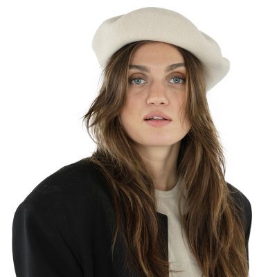 Berety - Gårda Annecy Wool Beret (białawy)