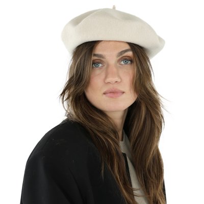 Berety - Gårda Annecy Wool Beret (białawy)