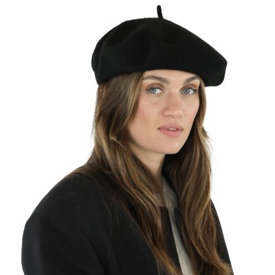 Berety - Gårda Annecy Wool Beret (czarny)