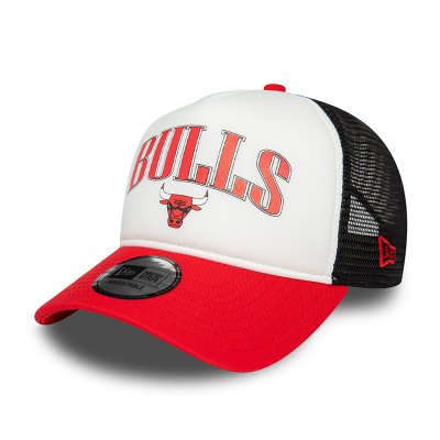 Czapka - New Era Chicago Bulls Retro Trucker Cap (czerwony/czarny)