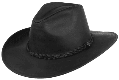 Kapelusze - Jaxon Hats Buffalo Leather Cowboy (czarny)