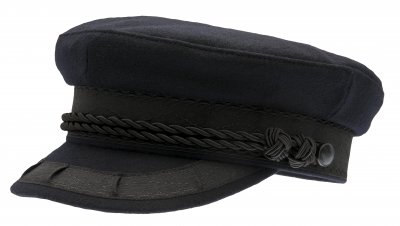 Fiddler cap - CTH Ericson Oscar II Wool (ciemny niebieski)