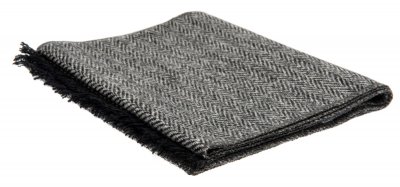 Szaliki - CTH Ericson Edgar Harris Tweed Scarf (czarny)
