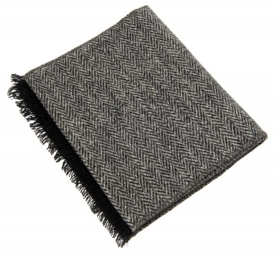 Szaliki - CTH Ericson Edgar Harris Tweed Scarf (czarny)