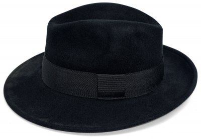 Kapelusze - Gårda Volterra Fedora Wool Hat (czarny)