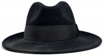 Kapelusze - Gårda Volterra Fedora Wool Hat (czarny)