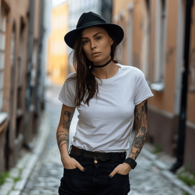 Kapelusze - Gårda Volterra Fedora Wool Hat (czarny)