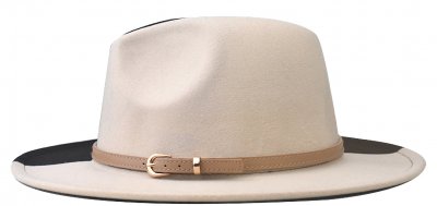 Kapelusze - Gårda Felt Hat (czarny/offwhite)