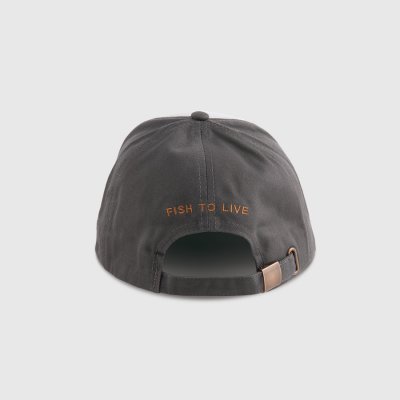 Czapka - MJM Baseball Cap Fish To Live (orange/offwhite)
