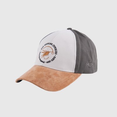 Czapka - MJM Baseball Cap Life is Fishing (orange/offwhite)
