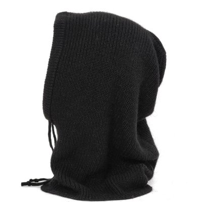 Kominiarka - Gårda Vilhelmina Knitted Balaclava (czarny)